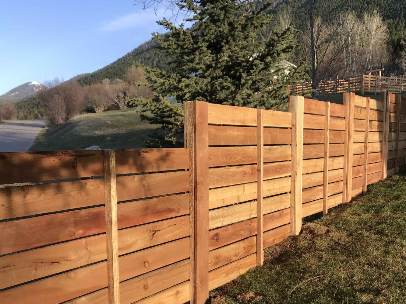 Afton Wyoming wood privacy fencing