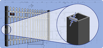 Ornamental Steel Posts