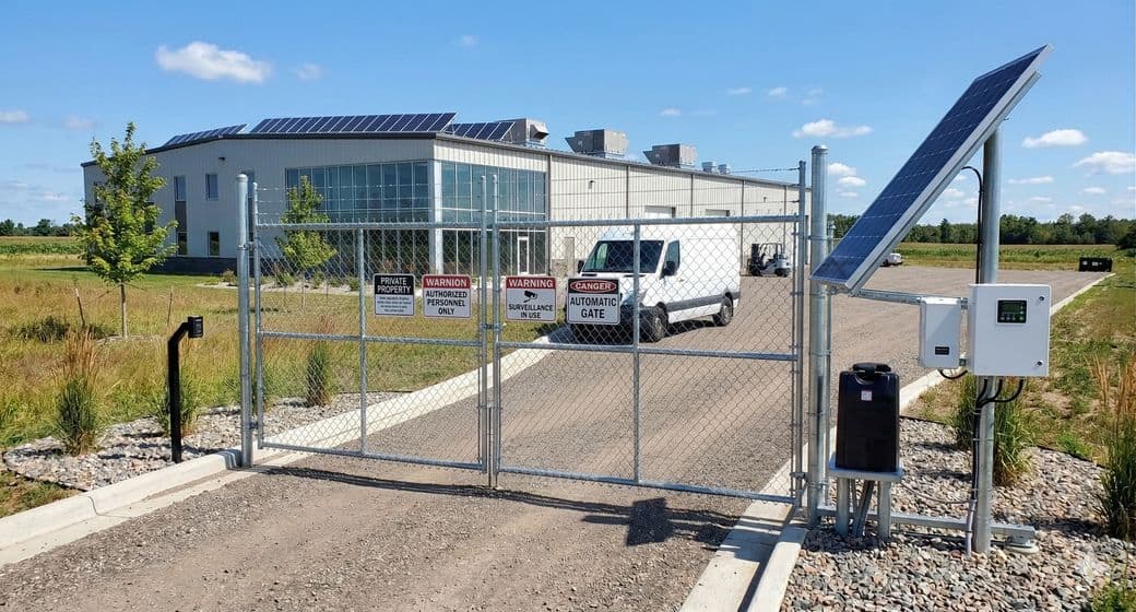 Solar Gates are Energy Efficient