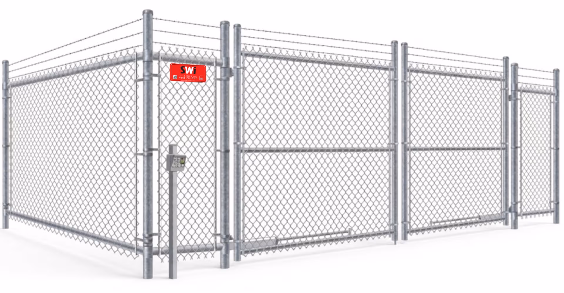 Secure commercial gate system