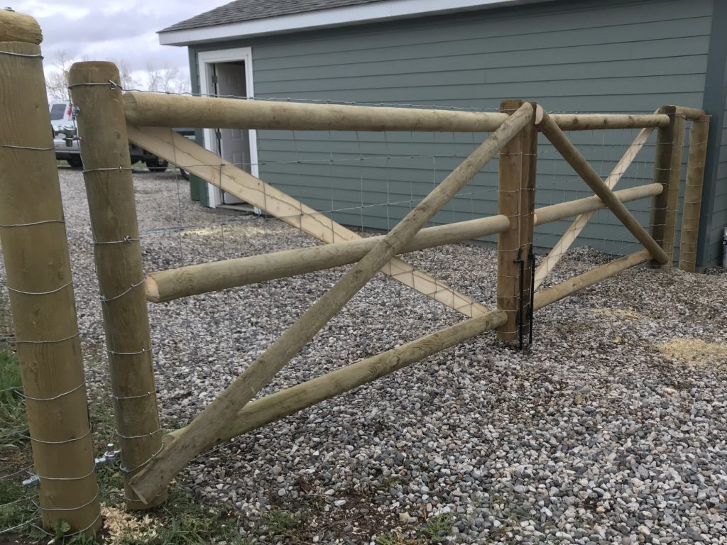 Crossbuck Style Fence in Wyoming