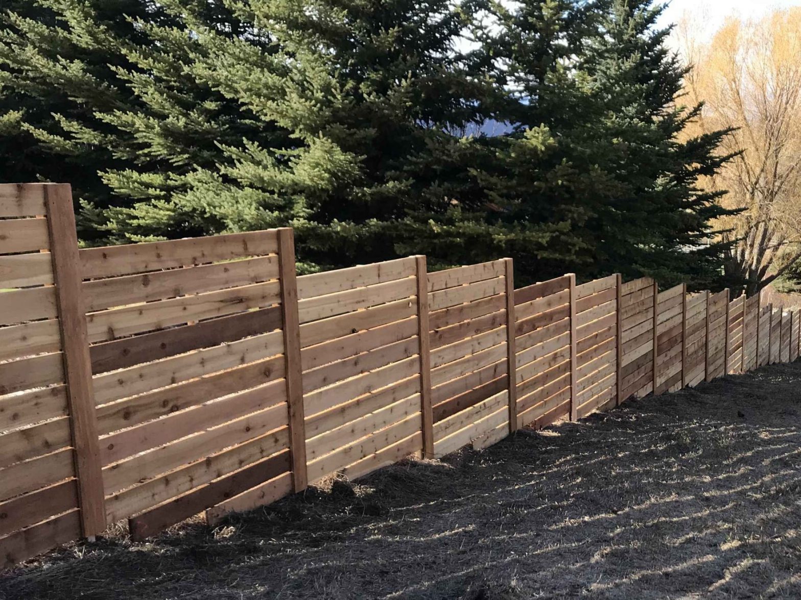 Cedar fence installation wyoming