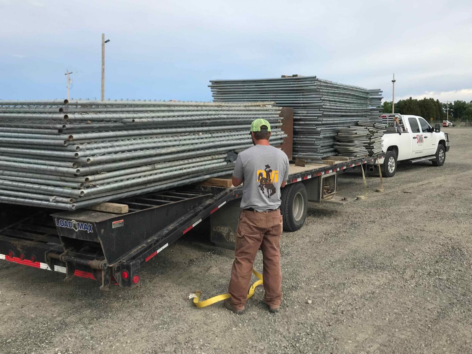 Photo of temporary construction fencing in Wyoming