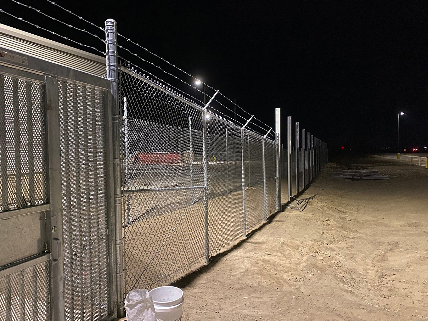 Photo of a commercial chain link fence in Wyoming