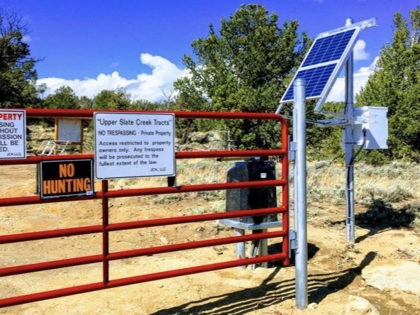 Photo of a Wyoming automatic gates