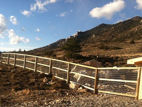 Photo of a Wyoming agricultural fence for small animals