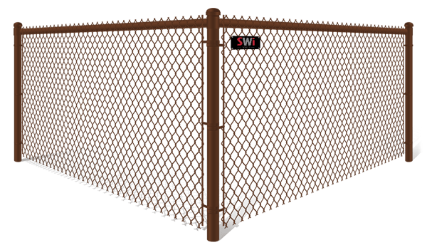 Brown Plastic Chain Link fence contractor in Wyoming