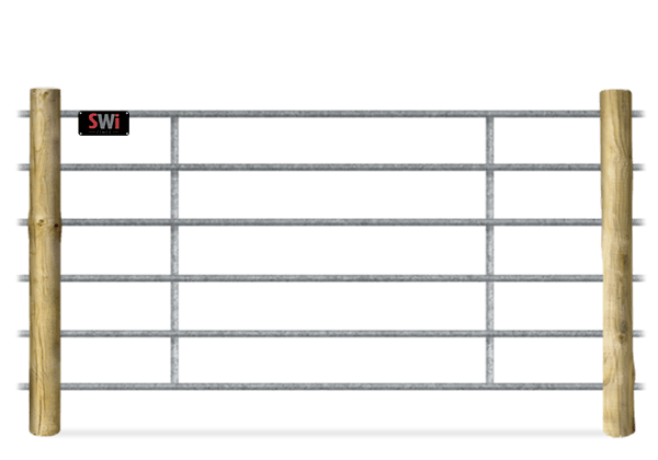 Continuous Panel Wood Post fence Wyoming