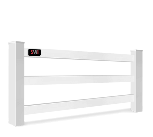 Vinyl 3 Rail fence Wyoming