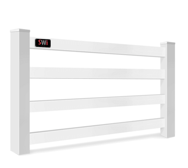 Vinyl 4 Rail fence Wyoming