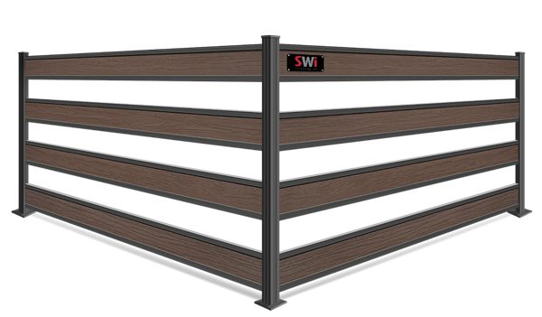 FenceTrac Semi-Privacy Composite Infill Fence Contractor in Wyoming