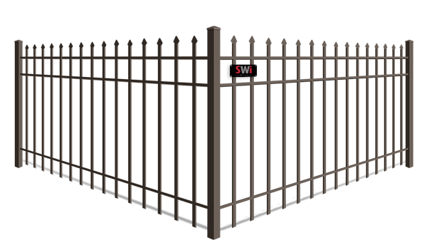 Spear top commercial metal fence contractor in Wyoming