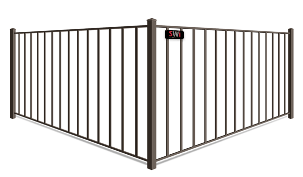 2 Rail aluminum fence company in Wyoming