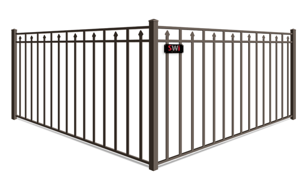Alternating Extended Pickets aluminum fence company in Wyoming