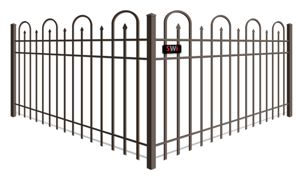 Looped Picket aluminum fence company in Wyoming