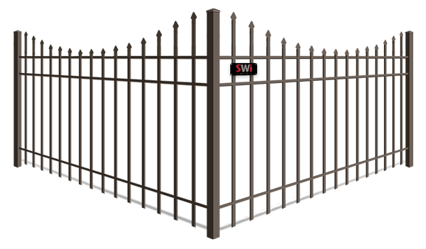 Scalloped Top aluminum fence company in Wyoming