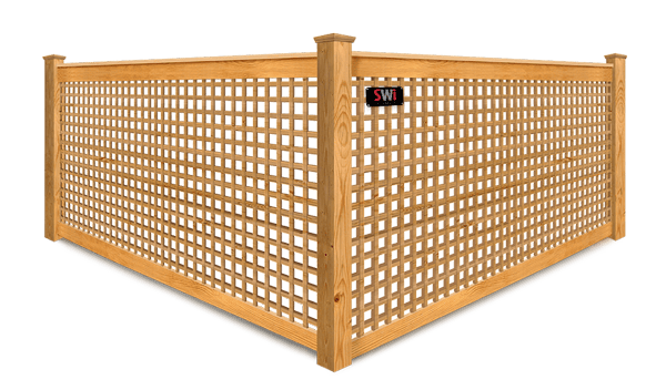 Decorative Lattice wood fence company in Wyoming