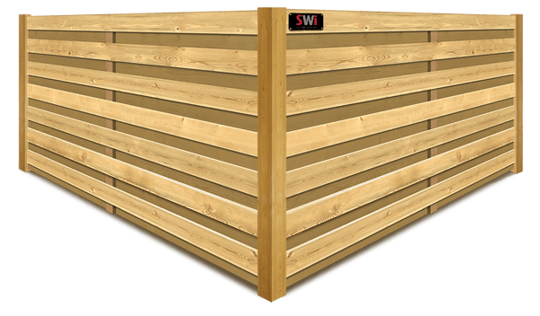 Horizontal Shadowbox wood fence company in Wyoming