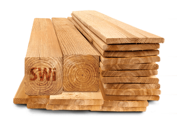 Orange Cedar wood fence company in Wyoming