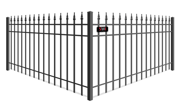 Quad Flare wrought iron fence company in Wyoming