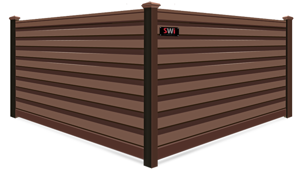 Woodland Horizontal Privacy Trex fence company in Wyoming