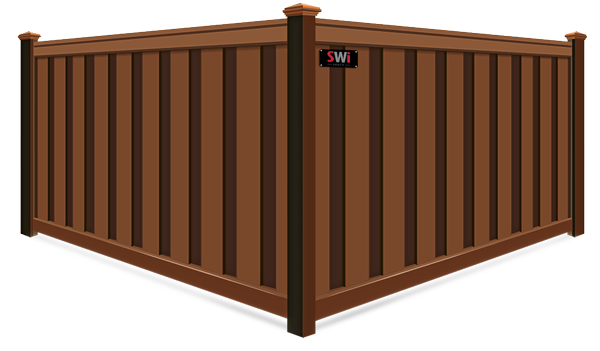 Saddle Privacy Trex fence company in Wyoming