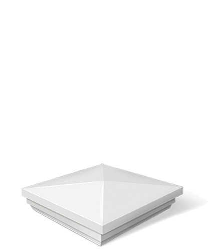 Vinyl fence New England post cap in Wyoming