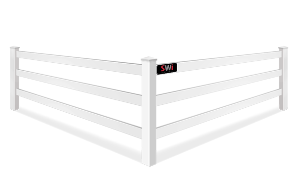 Post & Rail vinyl fence contractor in Wyoming