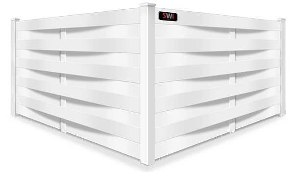 Basket Weave vinyl fence contractor in Wyoming