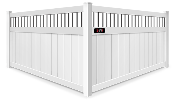 Metal Spindle Top vinyl fence contractor in Wyoming