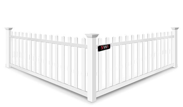 Open Picket vinyl fence contractor in Wyoming