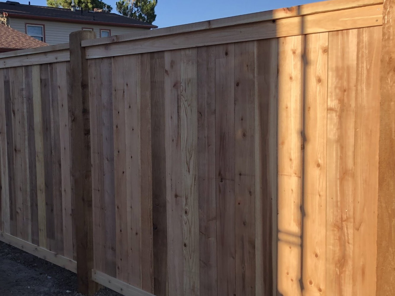 Kemmerer WY cap and trim style wood fence