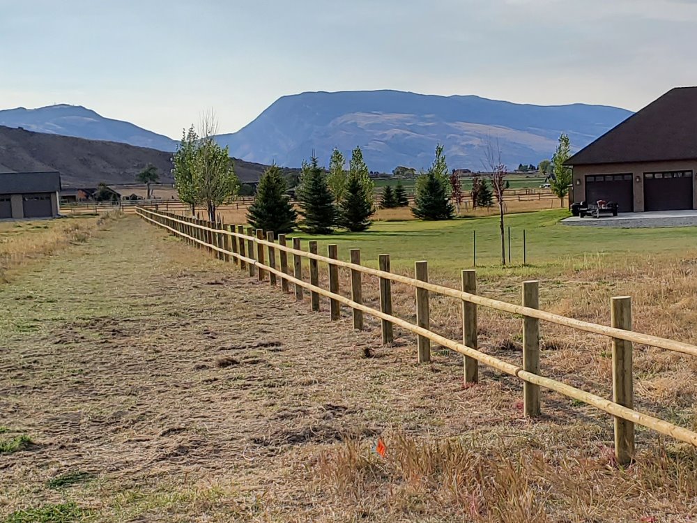 Ranchettes Wyoming Fence Project Photo